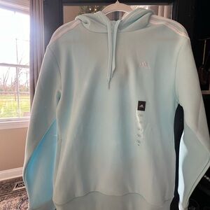 Adidas Light Blue Hoodie, size small, NWT